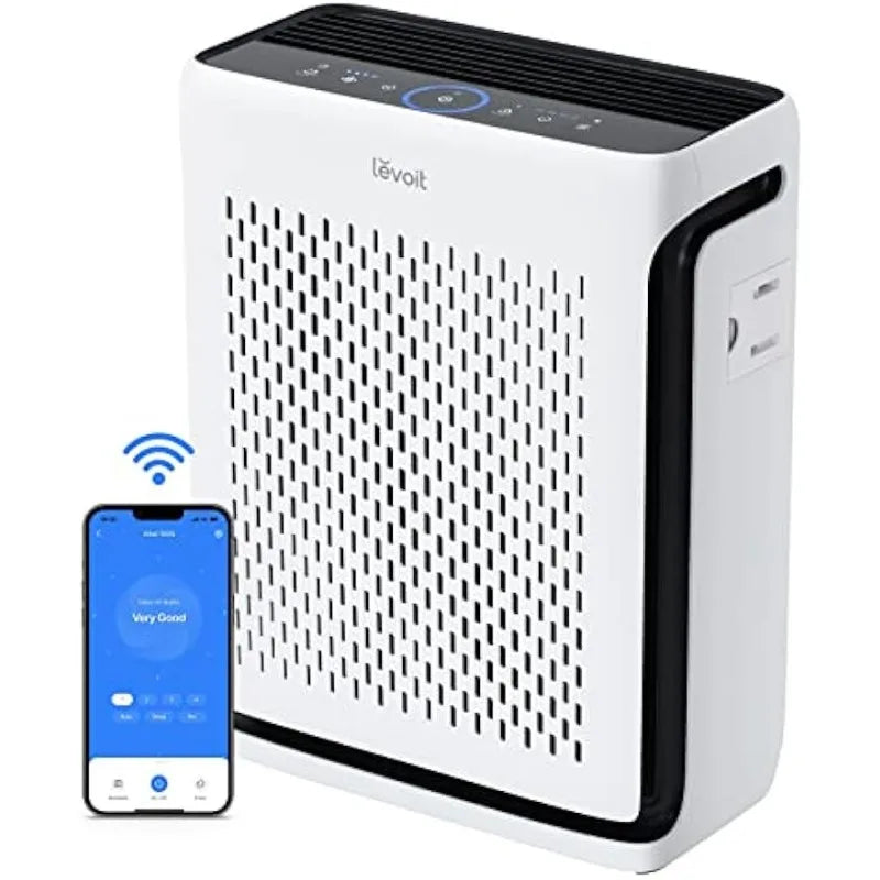 Air Purifiers for Home Large Room Bedroom up to 1110 Ft² with Air Quality and Light Sensors, Smart Wifi, Washable Filters